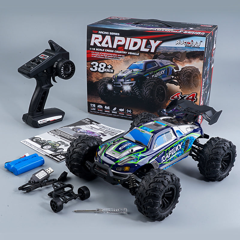 Rapidly: The Durable Speedster RC Car (38 KM/H) with Optional Additional Battery Upgrade Rapidly: The Durable Speedster RC Car (38 KM/H) with Optional Additional Battery Upgrade